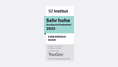 SZ Institut Siegel für Sehr hohe Kundenzufriedenheit 2025