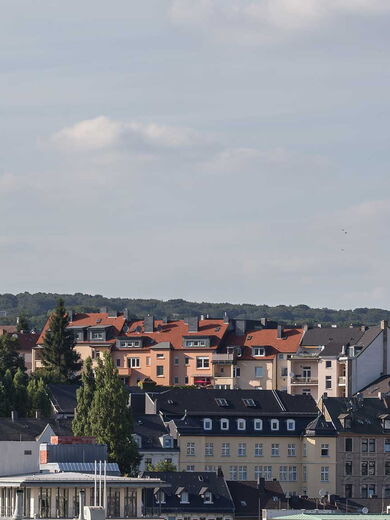 Die Skyline von Wuppertal