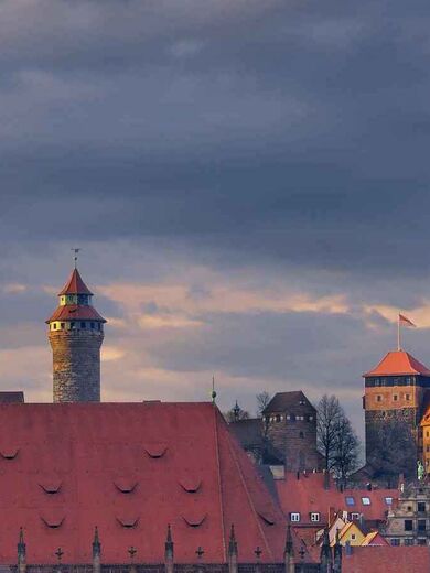 Die Skyline von Nürnberg