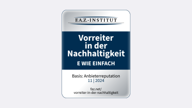 FAZ Institut Siegel für Vorreiter in der Nachhaltigkeit