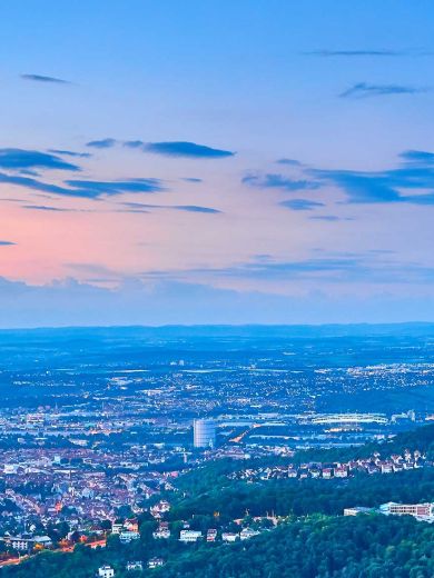 Das Panorama von Stuttgart