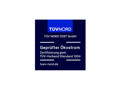 TÜV NORD Prüfsiegel für Ökostrom