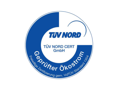 TÜV NORD Prüfsiegel für Ökostrom