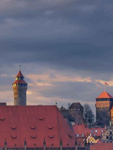 Die Skyline von Nürnberg