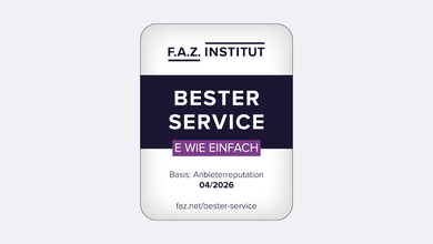 FAZ Institut Bester Service Siegel
