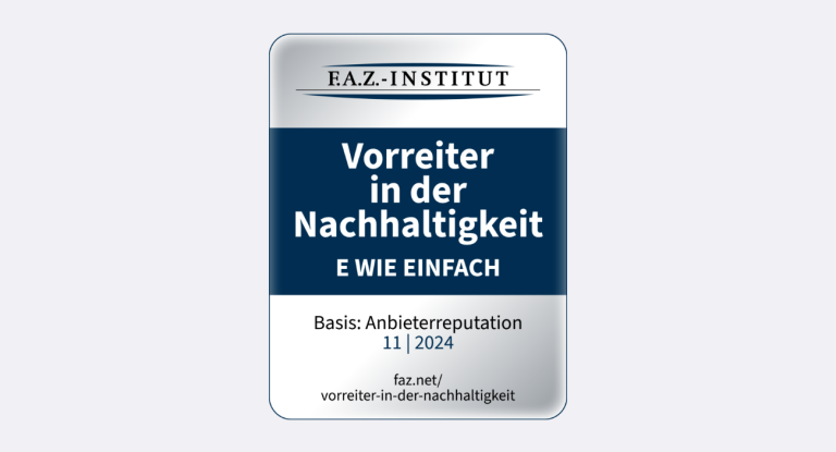 FAZ Institut Siegel für Vorreiter in der Nachhaltigkeit