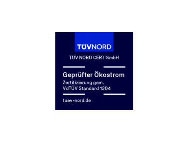 TÜV NORD Prüfsiegel für Ökostrom